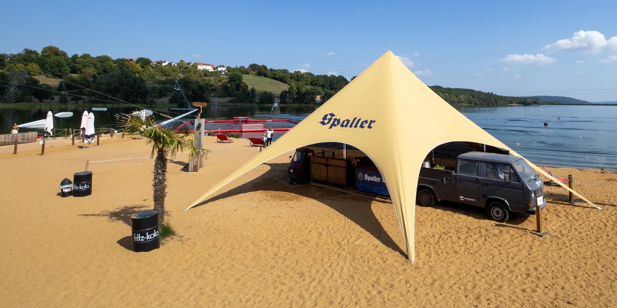 Sternzelt am Strand